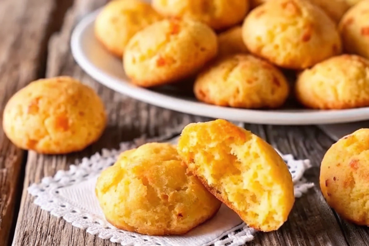 Gougères en forme de cœur servies sur une assiette en céramique artisanale avec des herbes fraîches