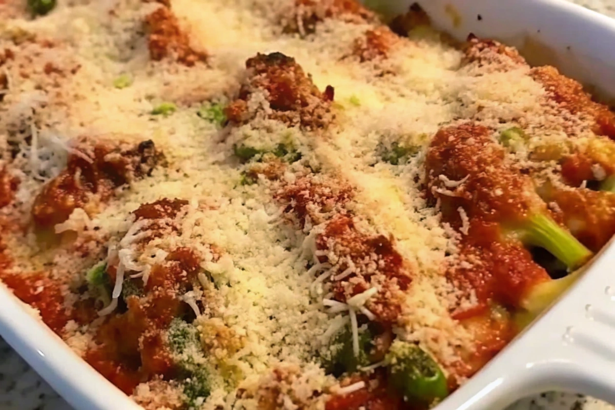 Gratin pommes de terre et légumes express servi