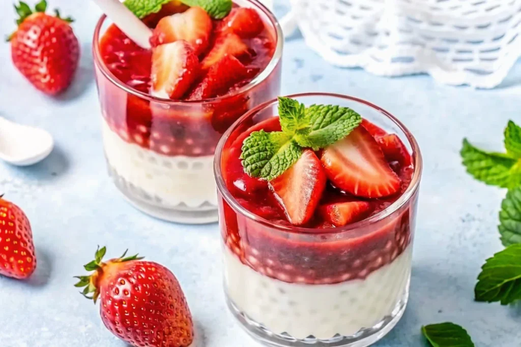 Panacotta de Saint-Valentin