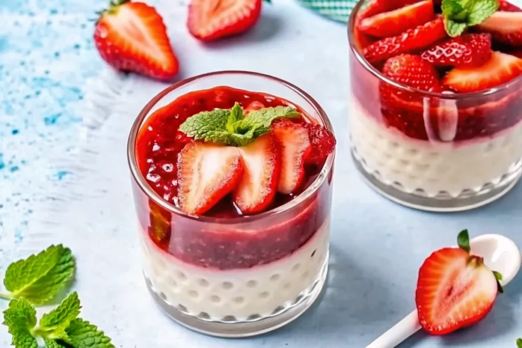 Panacotta de Saint-Valentin