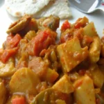 Poêlée de dinde aux aubergines et à la tomate