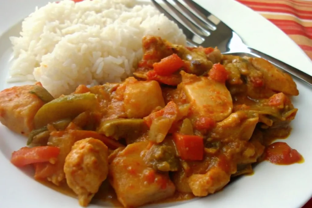Poêlée de dinde aux aubergines et à la tomate