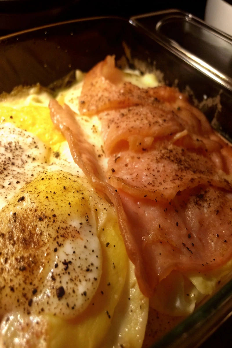 Pommes au four au saumon