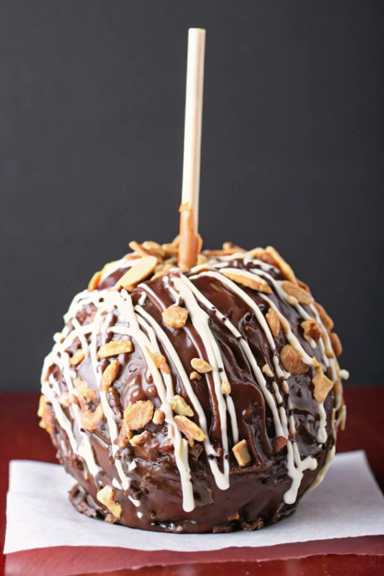 Pommes d'amour au chocolat