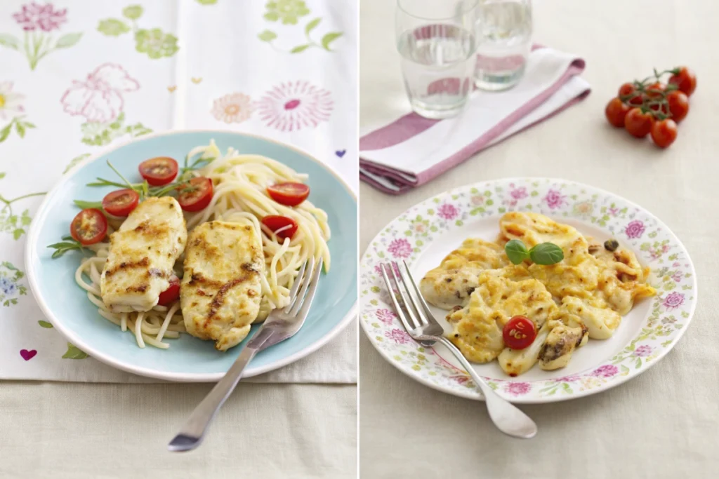 Poulet léger au fromage de chèvre