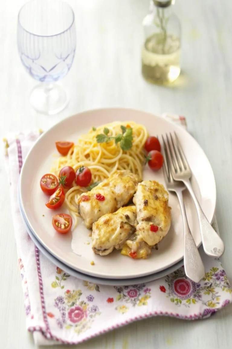 Poulet léger au fromage de chèvre