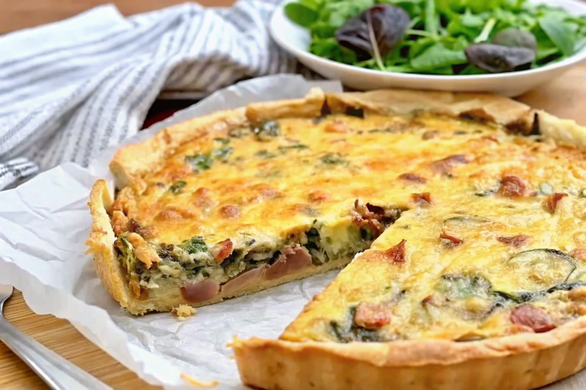 Quiche champignons comté au four Quiche champignons comté au four
