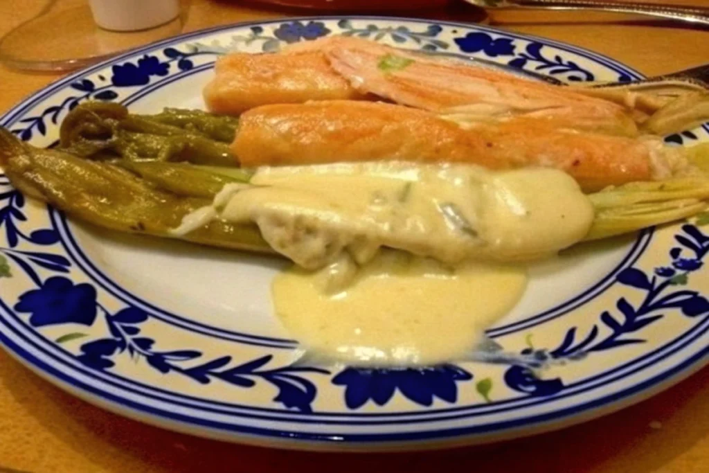 Roulés de poireaux légers au saumon fumé