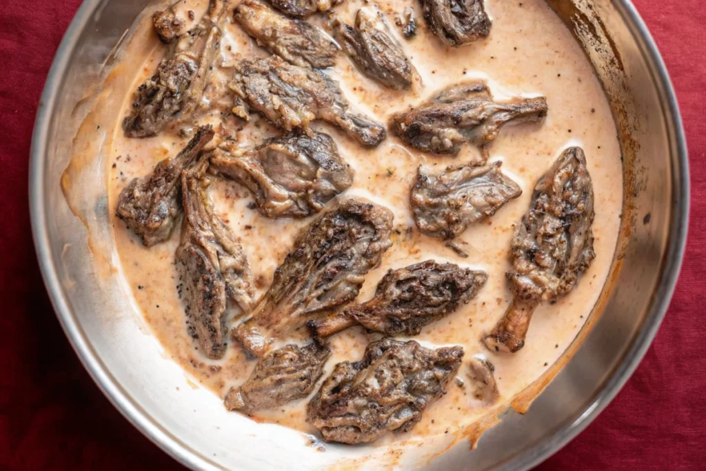 Sauce au comté et aux morilles