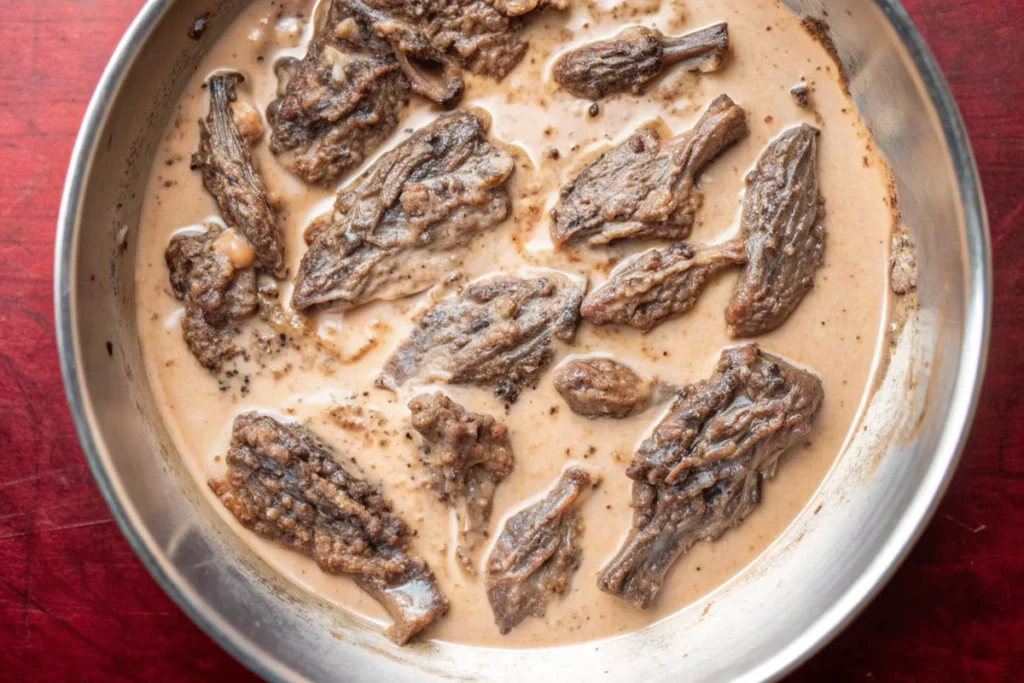 Sauce au comté et aux morilles