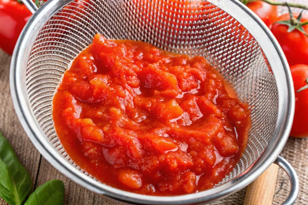 Sauce tomate rapide pour pizza