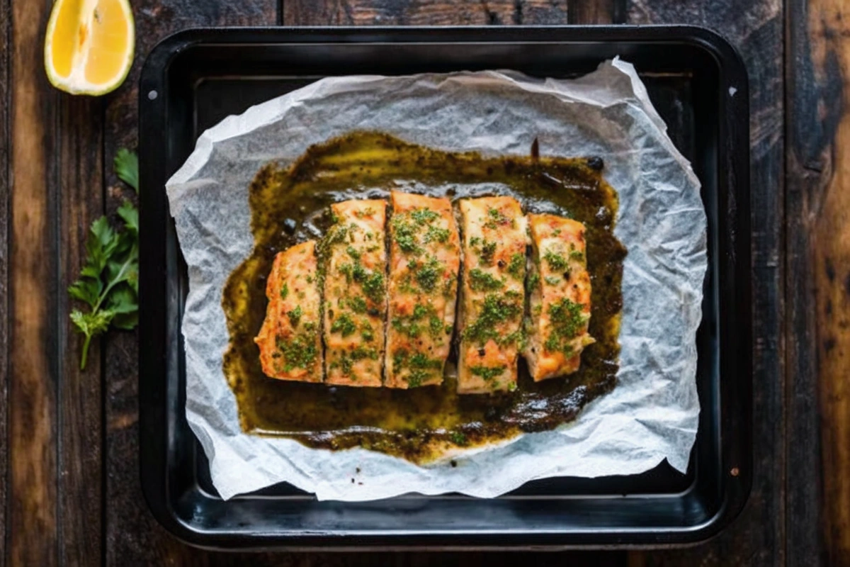 Saumon au four à la méditerranéenne