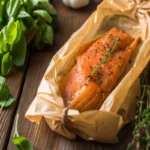 Saumon entier au four