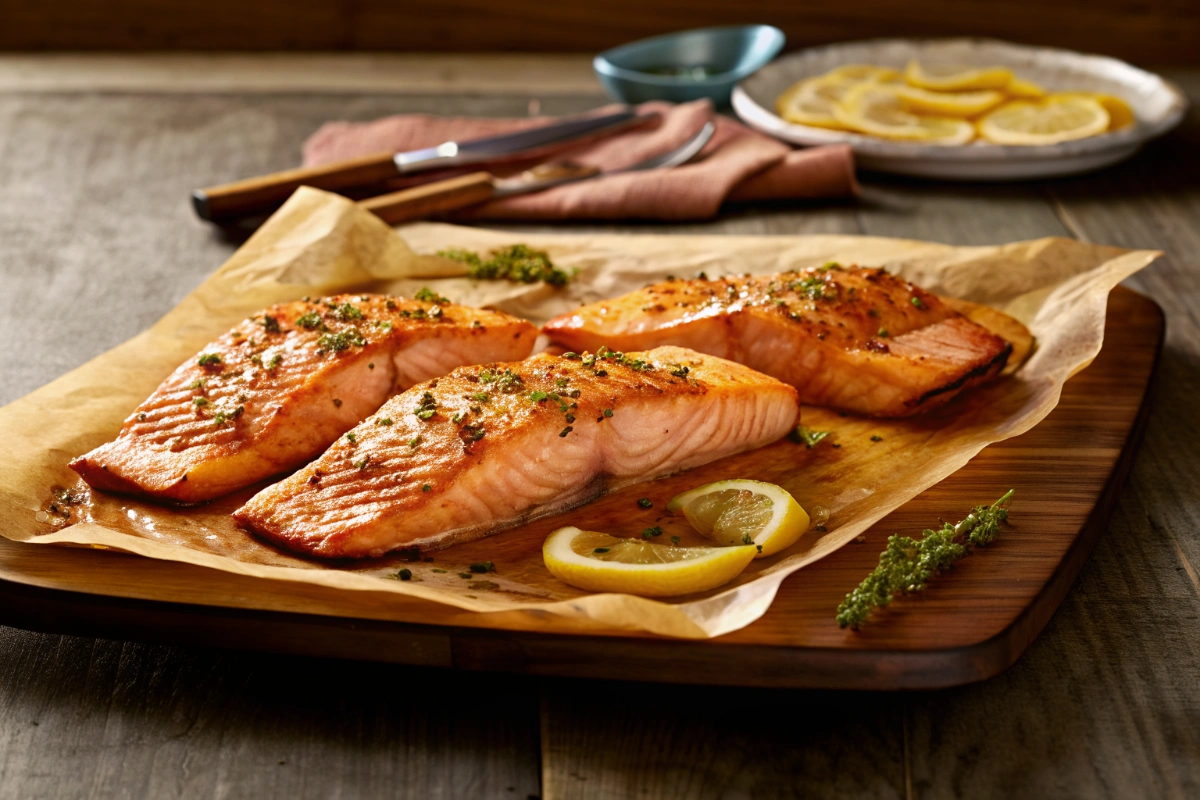Suprême de saumon au four Suprême de saumon au four