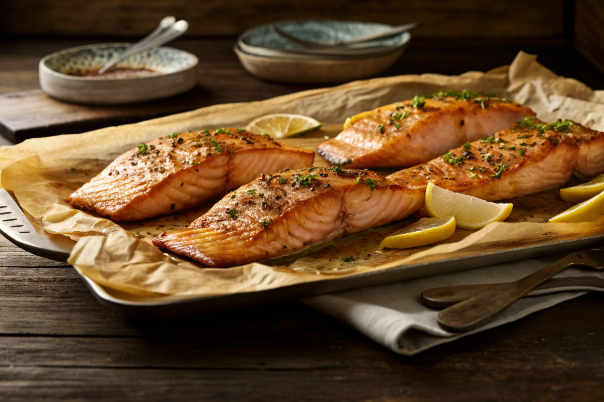 Suprême de saumon au four Suprême de saumon au four