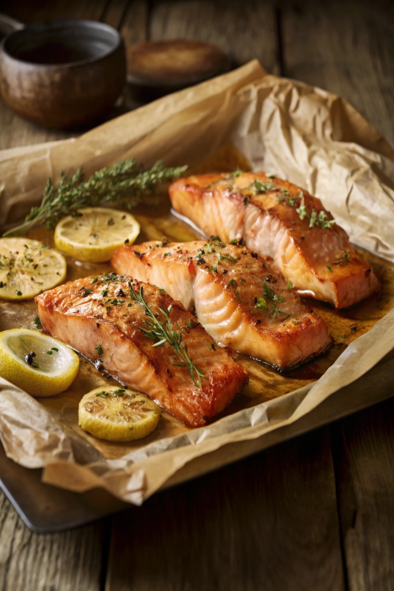 Suprême de saumon au four