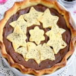 Tarte choco bananes Saint-Valentin