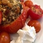 Tomates farcies végétariennes gratinées