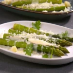 Asperges blanches et vertes rôties