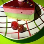 Bavarois framboise et pistache