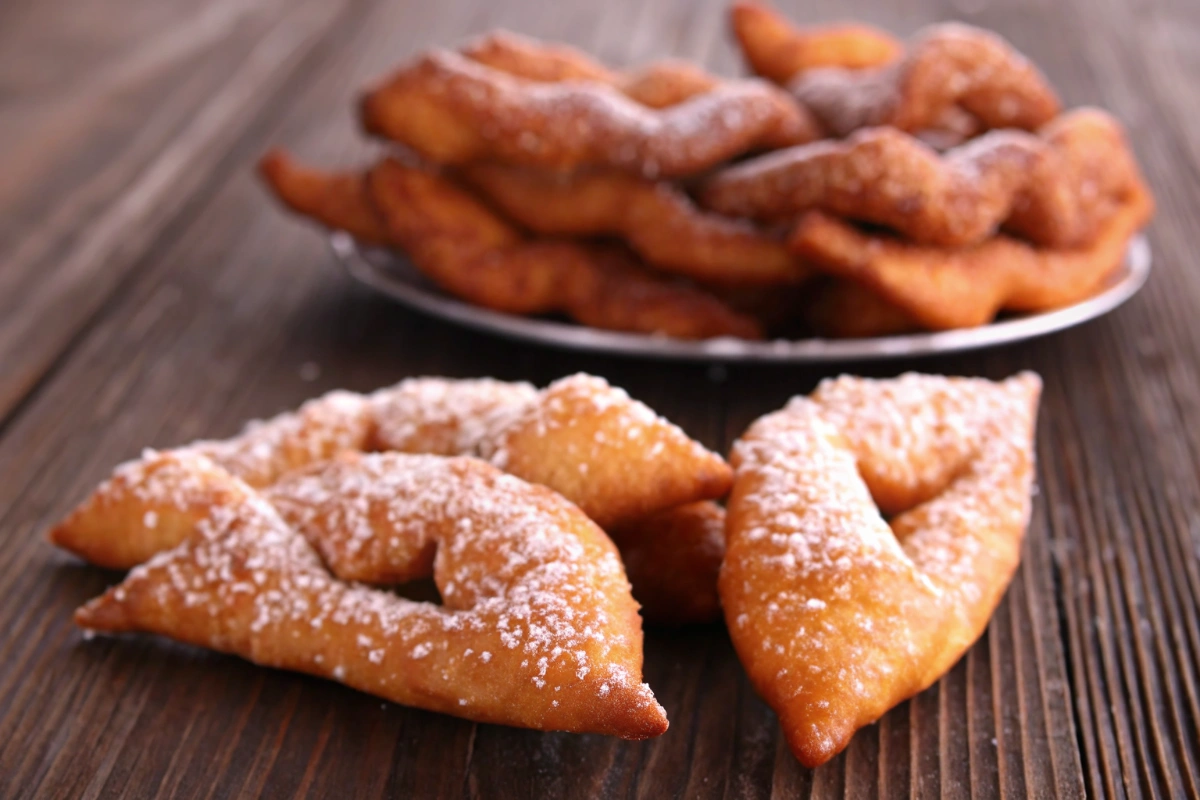 Bugnes parfumées orange-citron Bugnes parfumées orange-citron