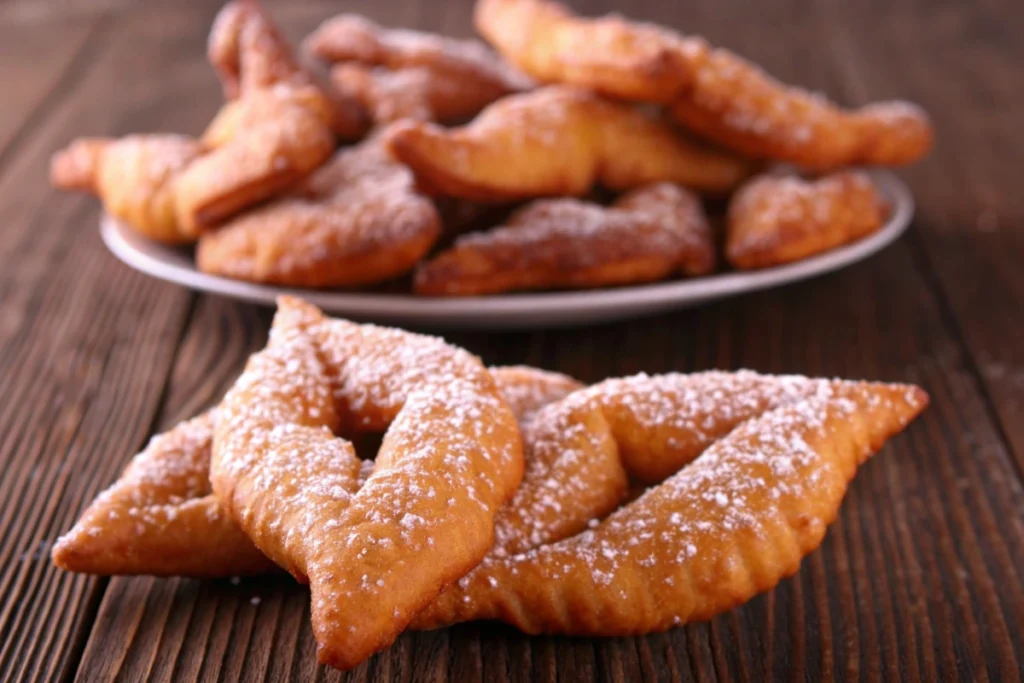 Bugnes parfumées orange-citron