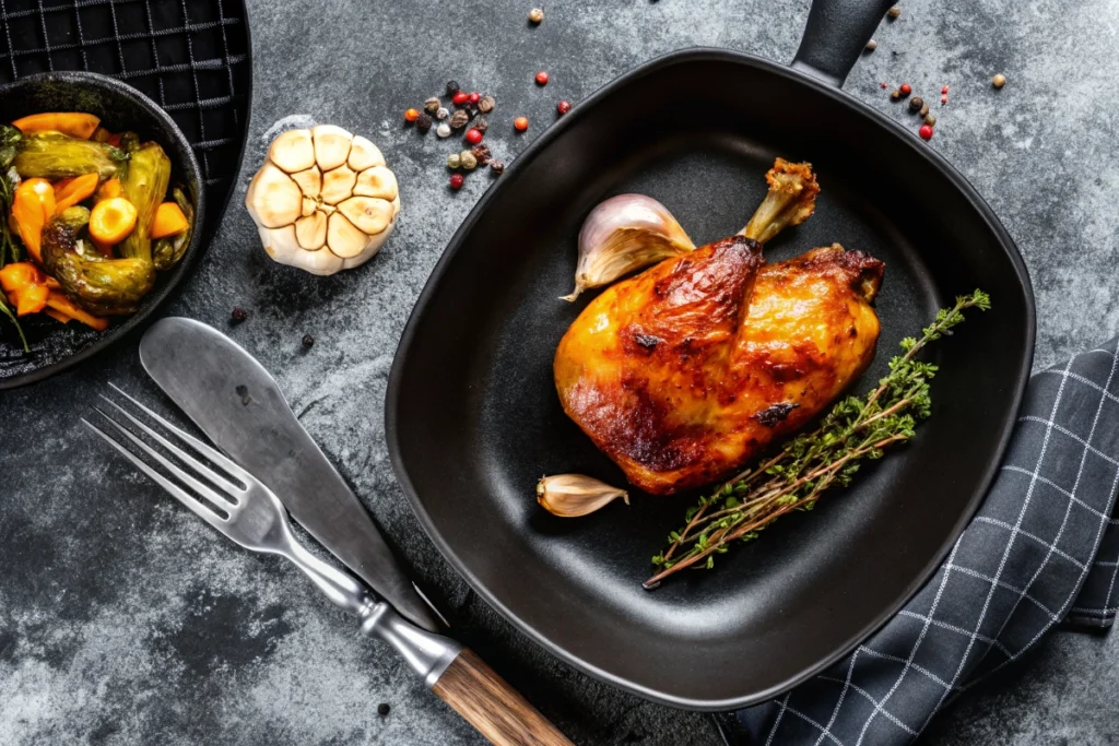 Cuisse de dinde marinée au four