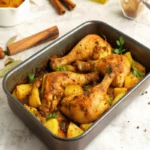 Cuisse de poulet au curry au four facile