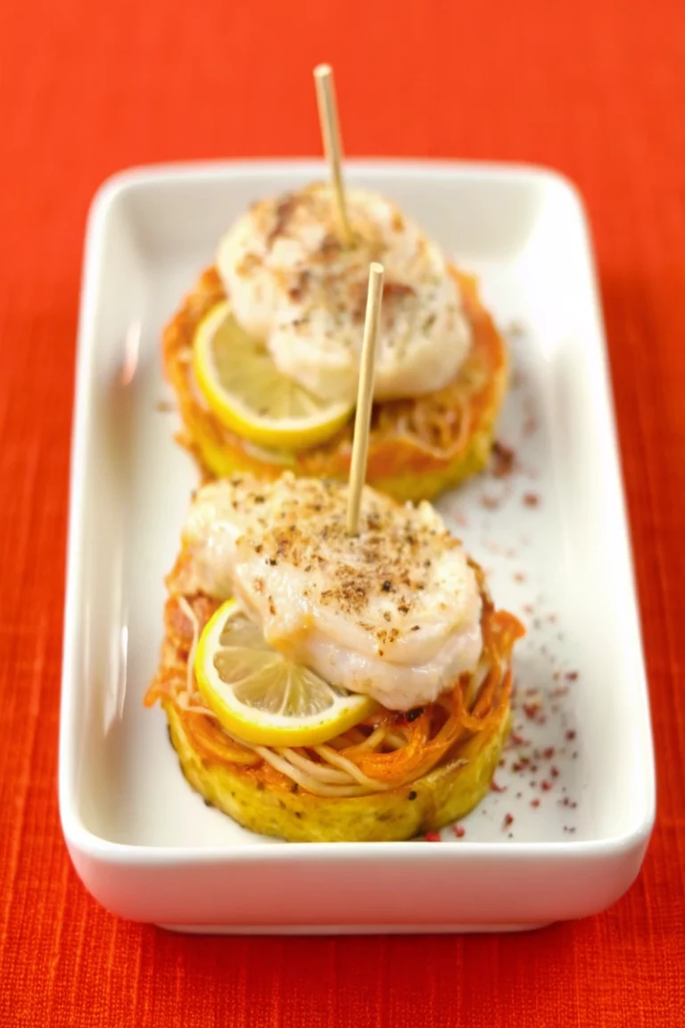 Filets de poisson au four aux petits légumes