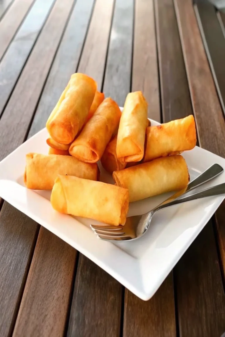 Nems au brie avec poulet et légumes