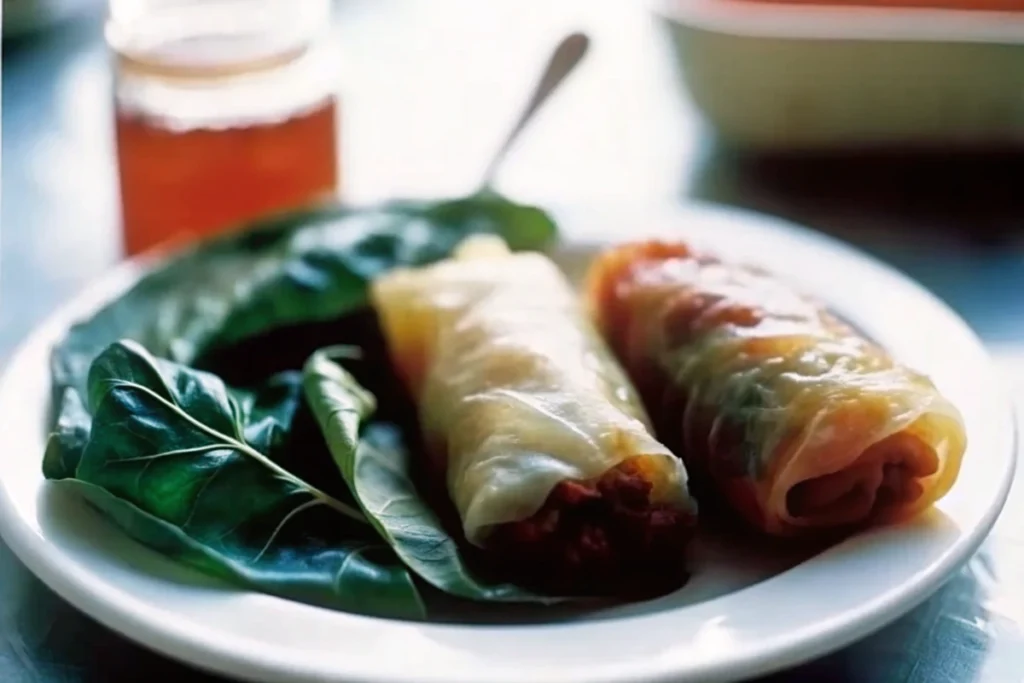 Nems au poulet aux champignons et vermicelles de riz