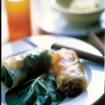 Nems au poulet aux champignons et vermicelles de riz