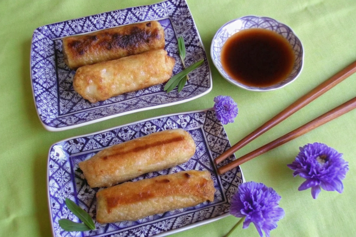 Nems au poulet et à la menthe