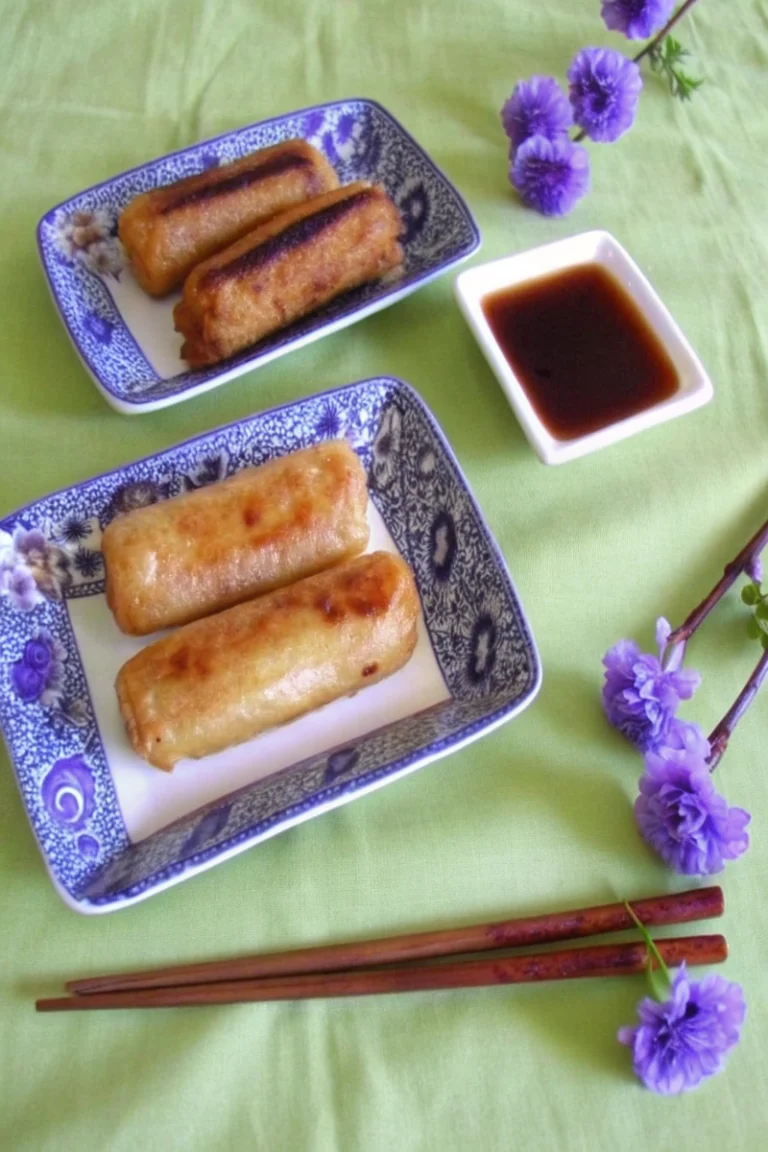 Nems au poulet et à la menthe