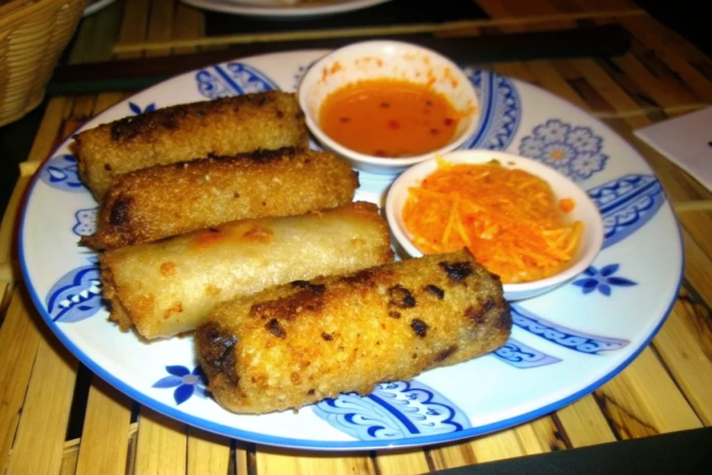 Nems au poulet et aux crevettes