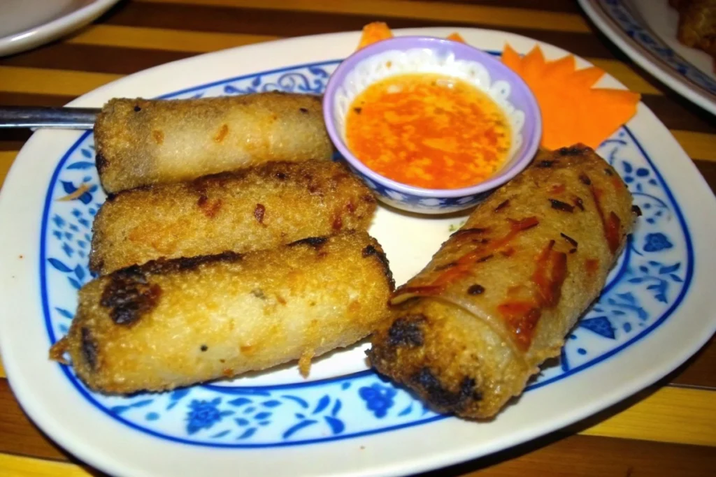 Nems au poulet et aux crevettes