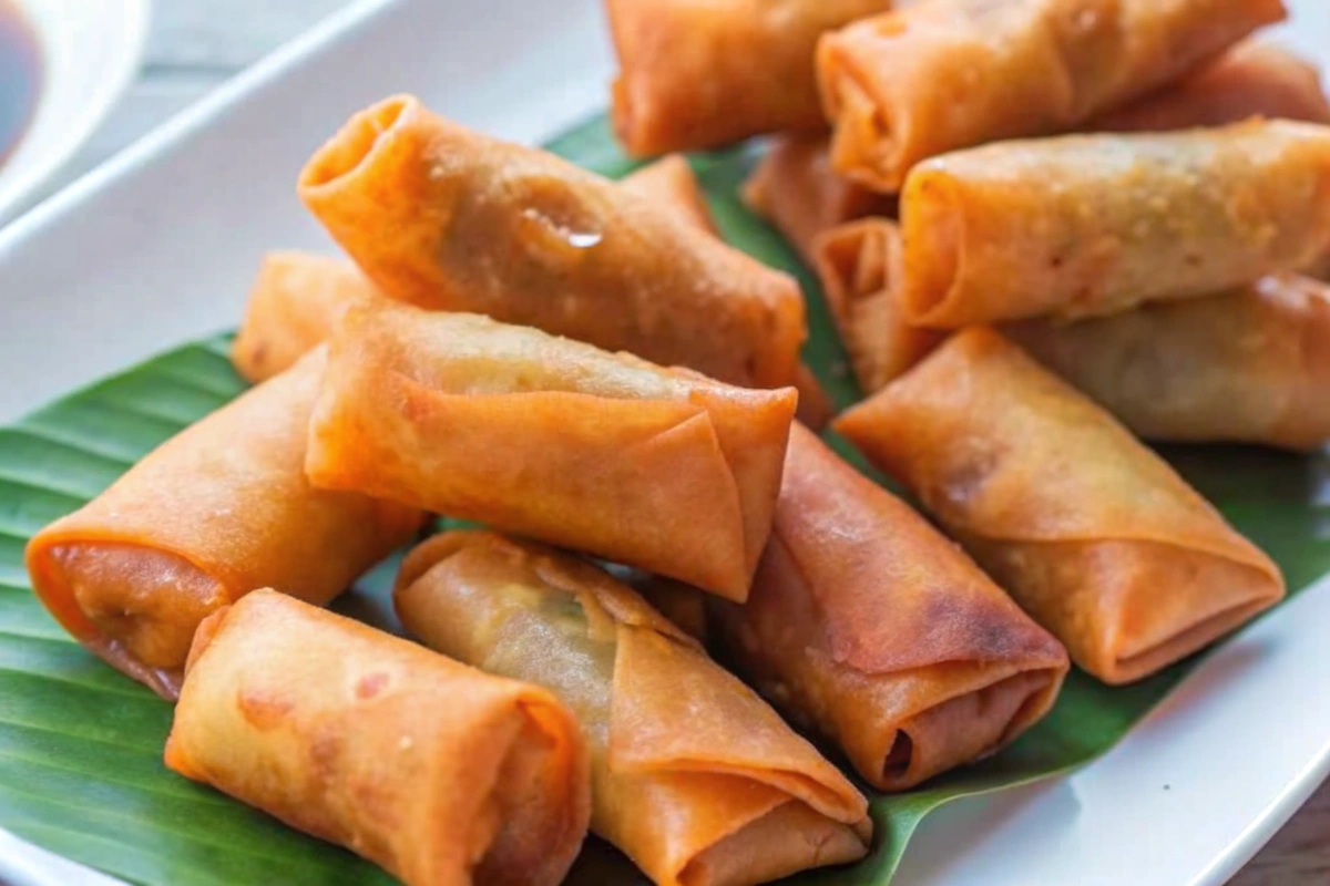 Ingrédients pour des nems de poulet faits maison