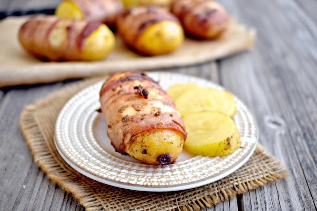 Pomme de terre garnie façon raclette