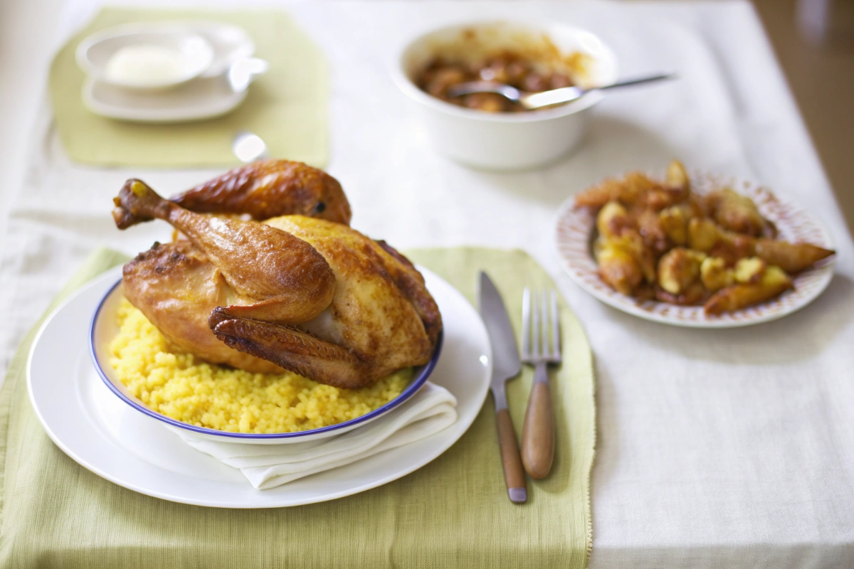 Poulet rôti au citron