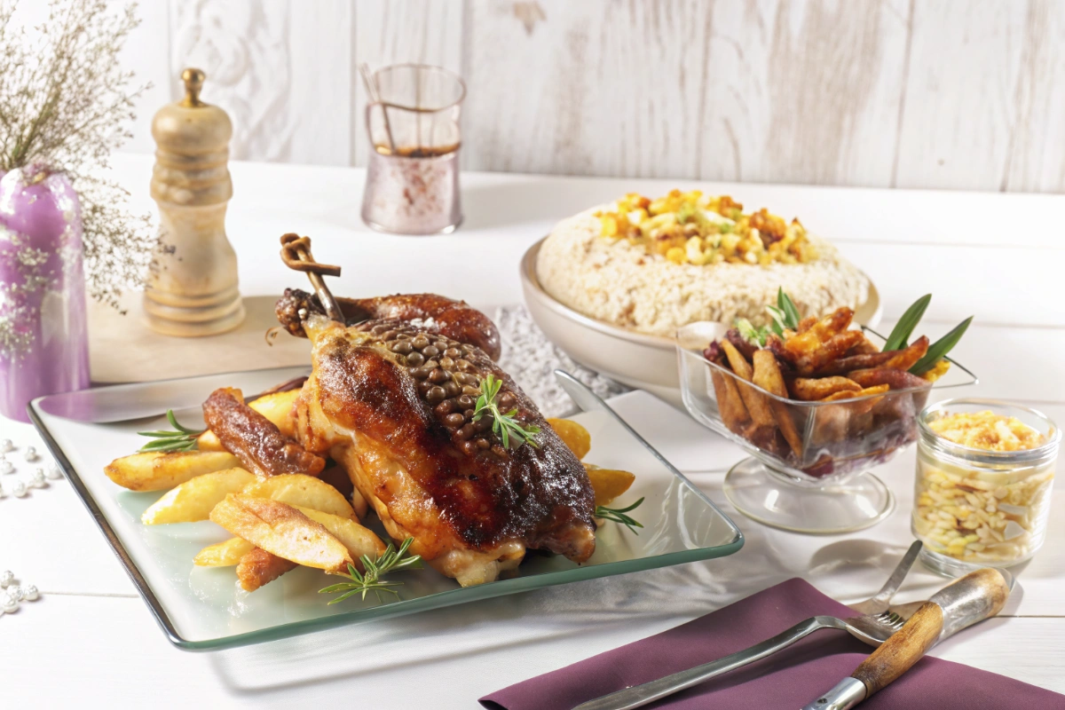 Poulet caramélisé avec sauce miel et ananas