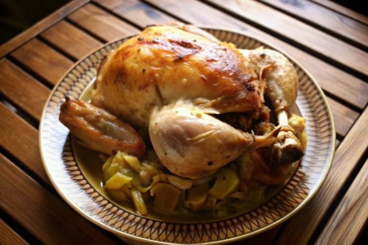 Poulet rôti en cocotte au four recette Poulet rôti en cocotte au four recette