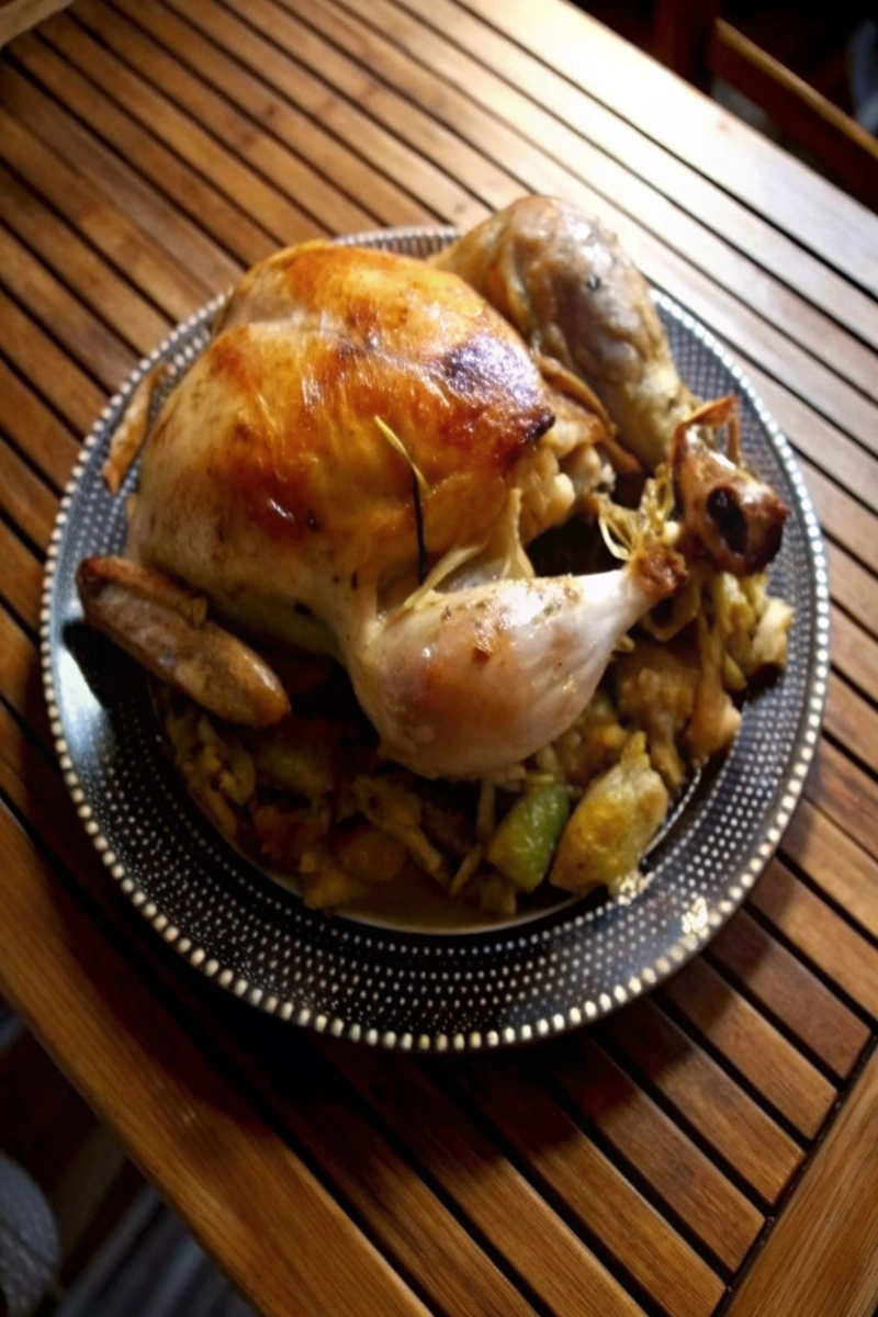Poulet rôti en cocotte au four 🌿 Recette ultra‑simple, juteuse & savoureuse !
