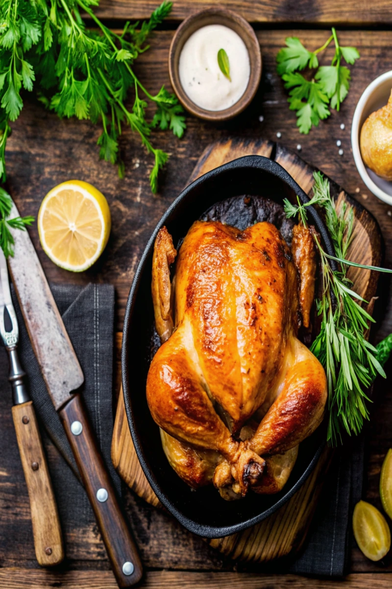 Poulet Rôti et Ses Pommes de Terre : La Recette Réconfortante Qui Sent Bon l’Enfance