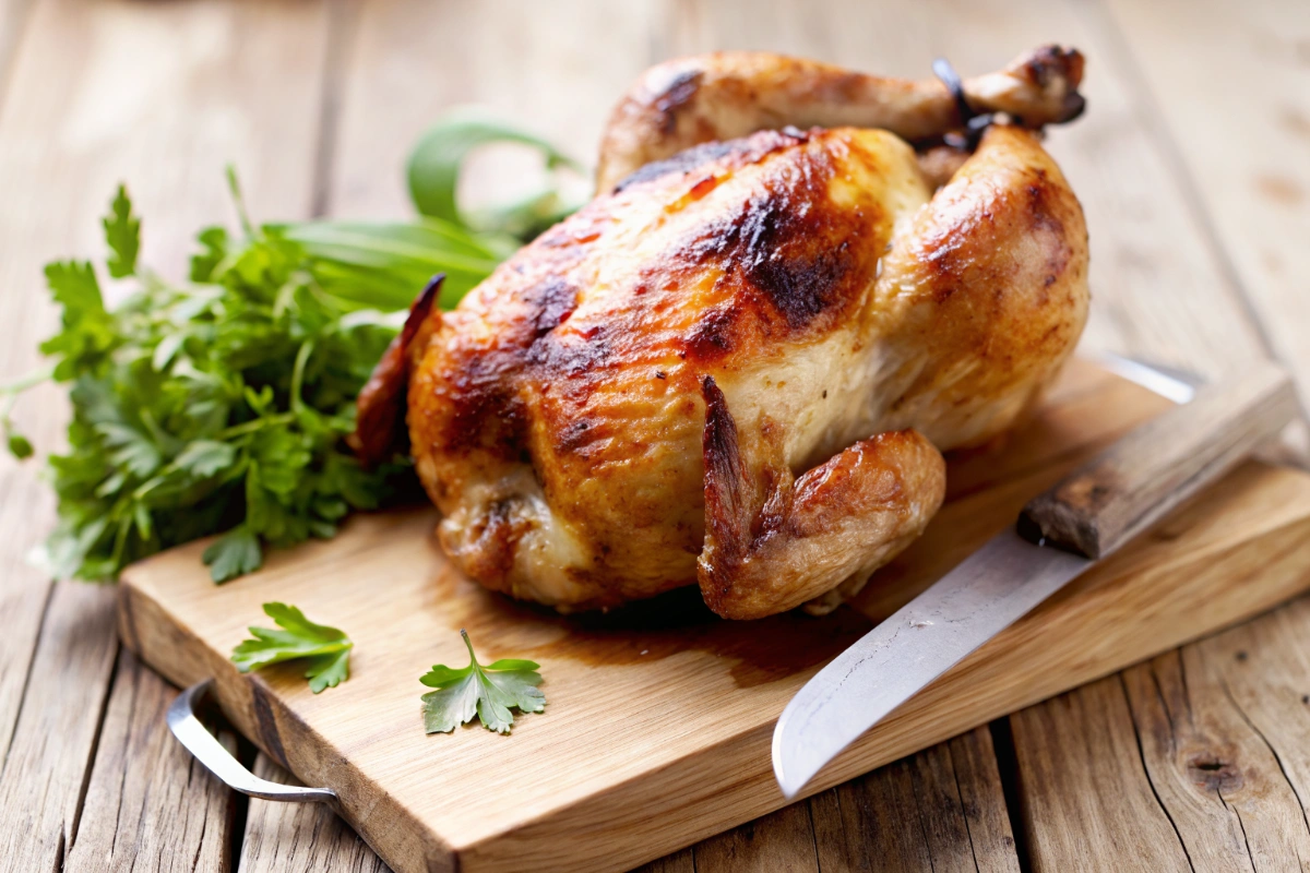Poulet rôti simple