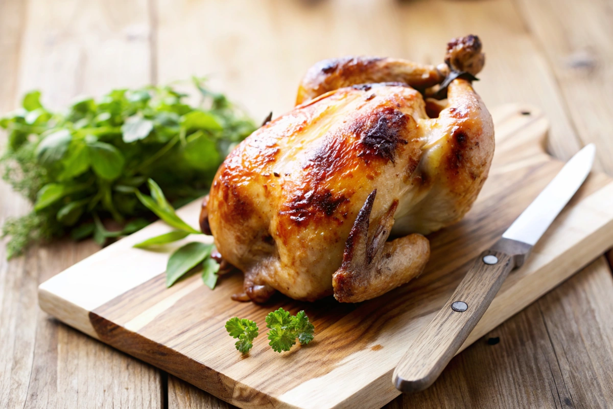 Poulet rôti simple