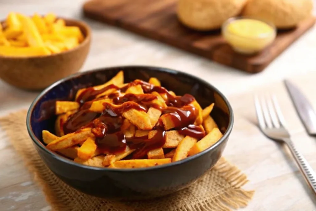Poutine typiquement québécoise