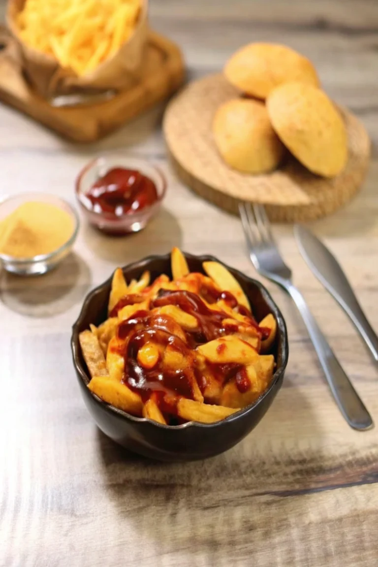 Poutine typiquement québécoise