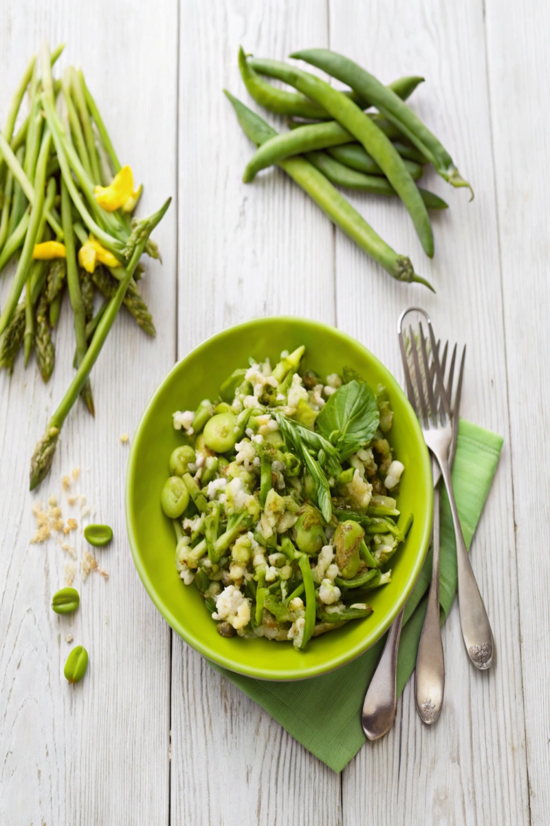 Risotto aux légumes verts – Recette facile, gourmande & saine | Idée repas sain & savoureux