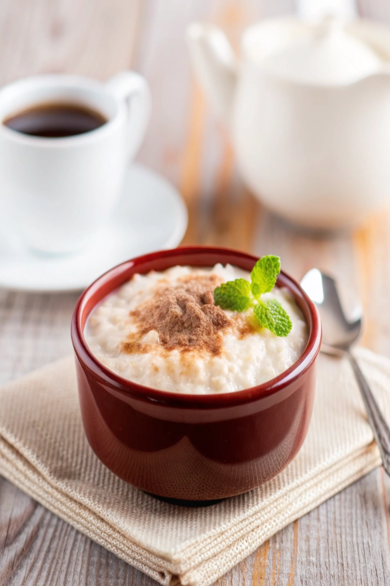 Riz au lait cuit au four 🍮 – Recette facile, ultra onctueuse & gourmande | Idée dessert pour le goûter