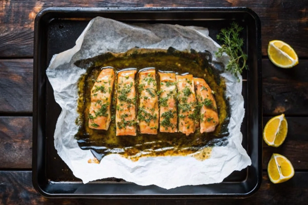 Saumon au four à la méditerranéenne